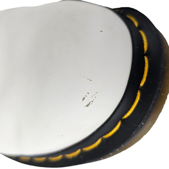 Dr Doc Martens Zavala white leather lace up ankle combat boots Ladies size 5 US - Picture 12 of 12